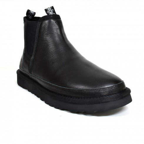 Neumel Chelsea Leather Black