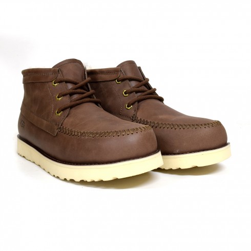 CAMPOUT CHUKKA Leather Chocolate