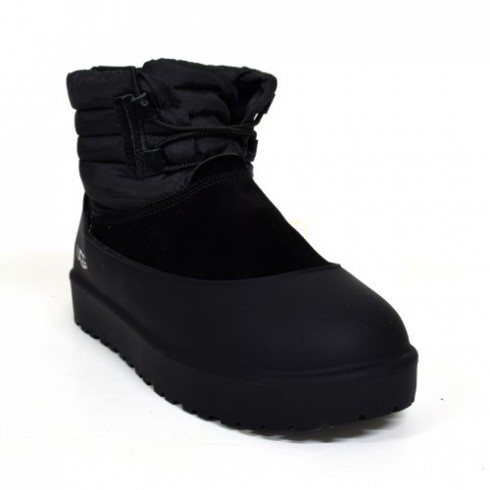 Classic Mini Lace-up Weather Chestnut Black