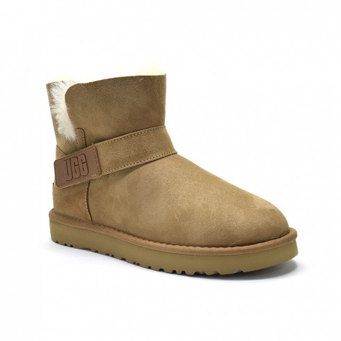 Mini Bailey Graphic Logo Suede Chestnut