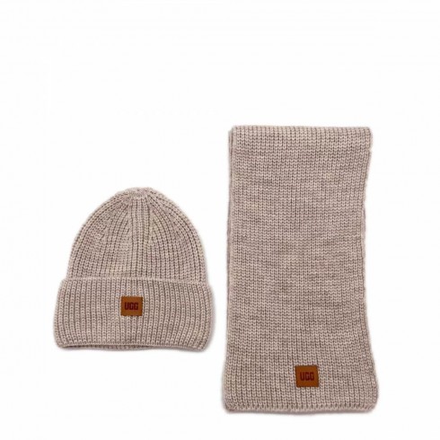 Chunky Rib Knit Beanie Sen Sand