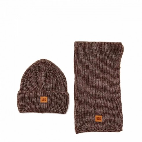 Chunky Rib Knit Beanie Sen Chocolate