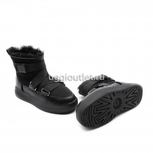 Classic Boom Buckle Bootl Black