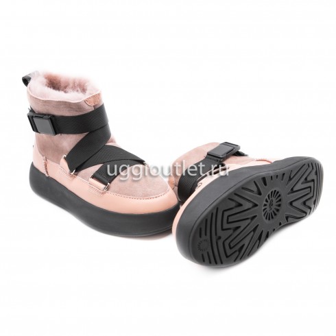 Classic Boom Buckle Boot Pink