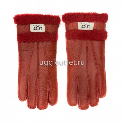 Перчатки Ugg Женские Leather Red