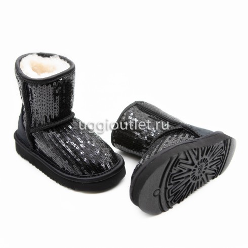 Kids Classic Short Sparkles Black