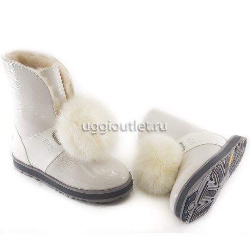 Isley Patent Waterproof White