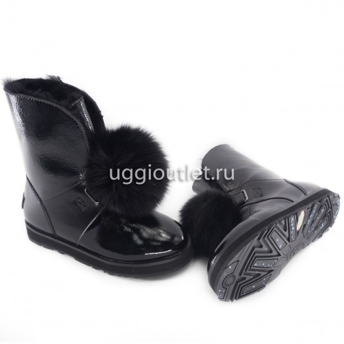 Isley Patent Waterproof Black
