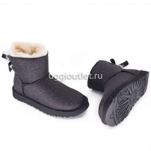 Mini Bailey Bow Sparkle Black