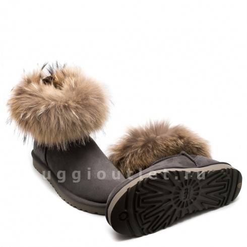 Mini Fox Fur Grey