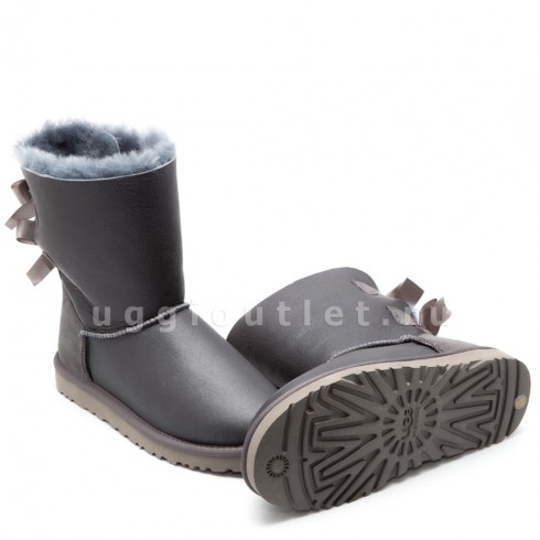Bailey Bow Short Metallic Grey II