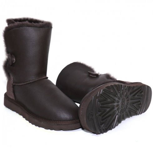 Bailey Button Metallic Chocolate II