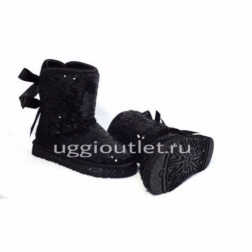 Ugg Kids Bailey Bow Sparkles Black