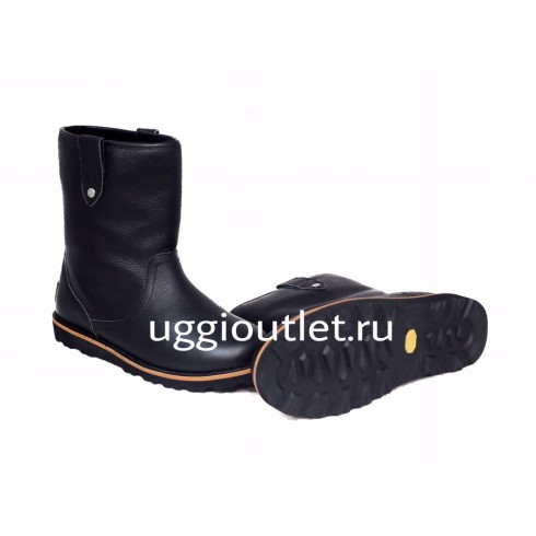 Short Hendren Leather Black