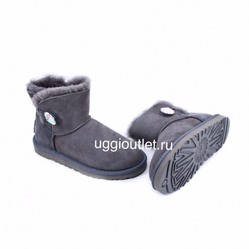 Bailey Button Mini Bling Grey