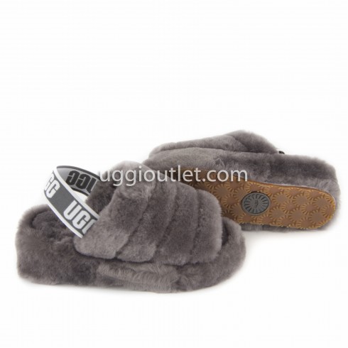 Fluff Yeah Slide Charcoal