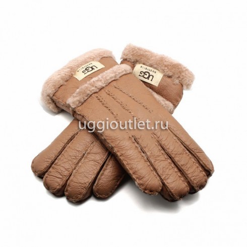 Перчатки Ugg Женские Leather Charcoal