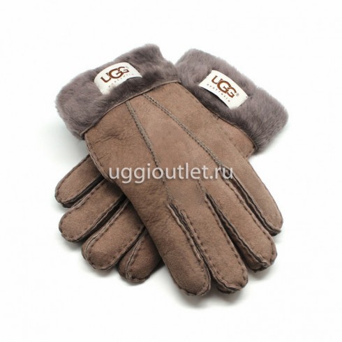 Перчатки Ugg Женские Leather Milk Choco