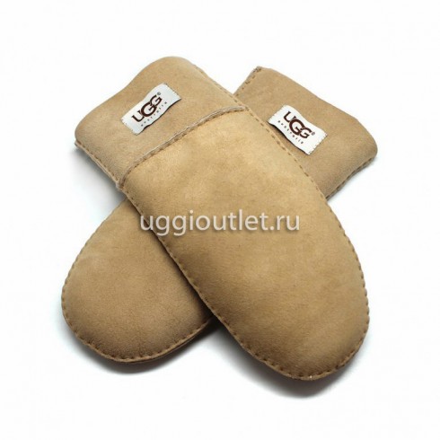 Варежки Ugg Женские Suede Chestnut