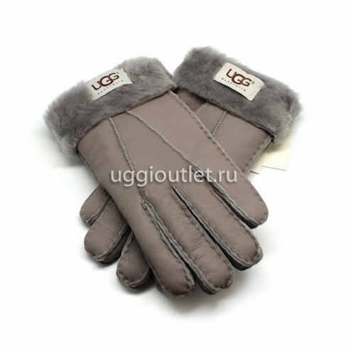 Перчатки Ugg Женские Leather Grey