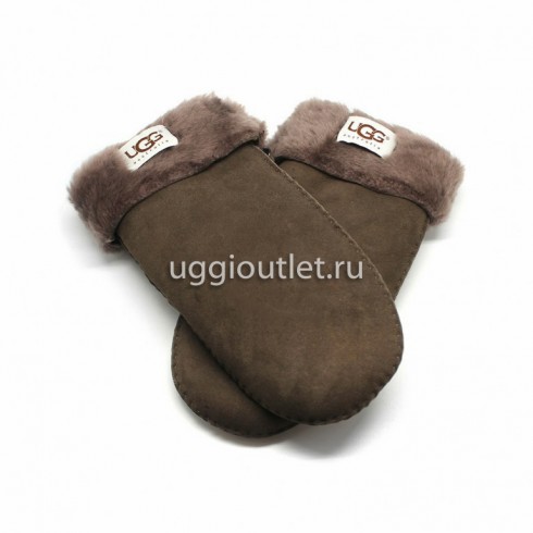 Варежки Ugg Женские Suede Chocolate
