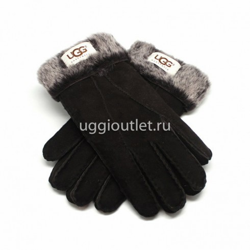 Перчатки Ugg Мужские Tenney Leather Black