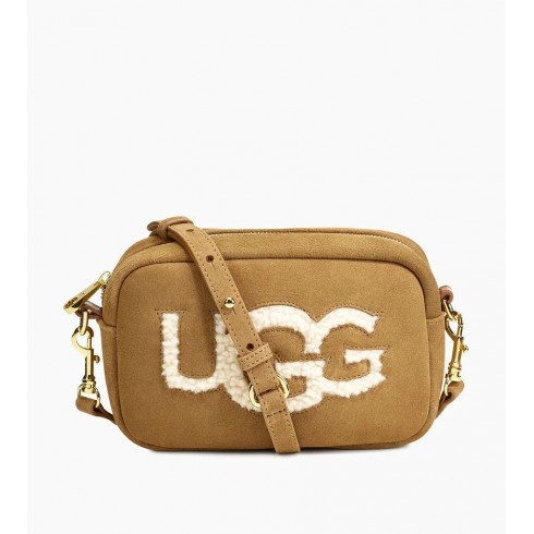 Janey Sheepskin Crossbody Chestnut