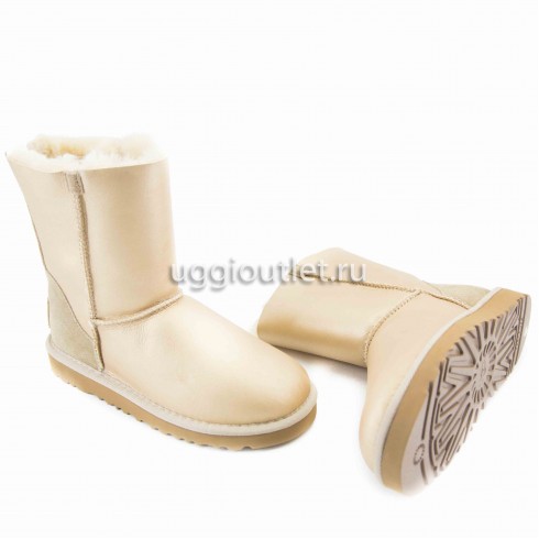 Short Zip Metallic Gold II