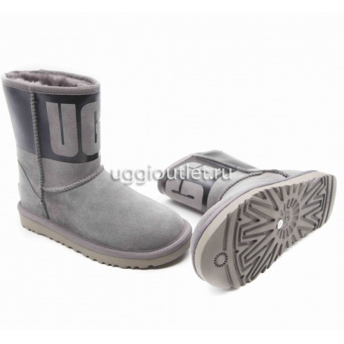 Classic Short Rubber Boot II Grey