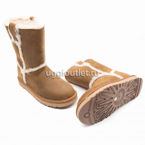 Classic Short Top Wool II Chestnut Leather