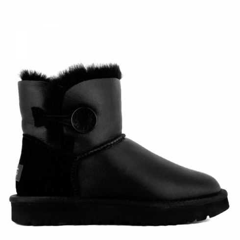 Mini Bailey Button Metallic Black